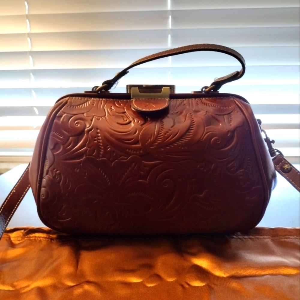 Patricia Nash Gracchi Leather Satchel - Picture 9 of 12